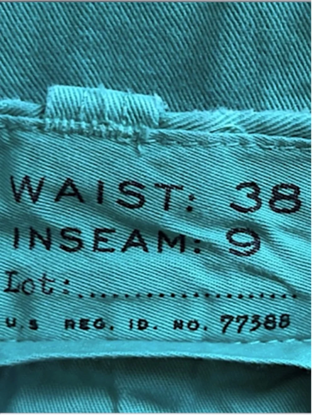 J.Crew Stanton Chatham Bay Sea Green Chino Twill Shorts – Size 38